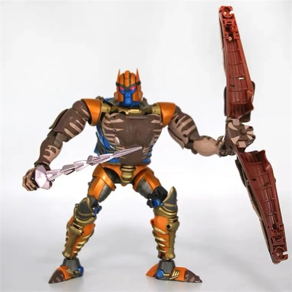 【I LAGER】 Transformation BW Dinobot KO MP41 IT02 Beast Wars Tyrannosaurus Rex CR01 KO Dinosaur Warrior Actionfigur Robotleksaker KO MP41 No Box