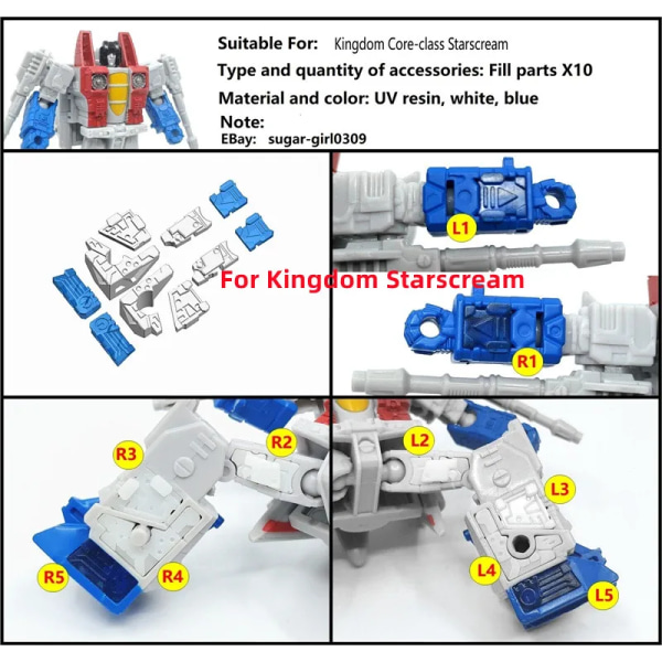 Leg Arm Upgrade KIT For Siege Earthrise Kingdom Studio Legacy Series Fill Part 16