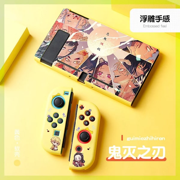 Anime Demon Slayer Case till Nintendo Switch NS Joy Con Controller Kawaii Soft Silikon Cover Tillbehör Barnpresent 16 For Switch NS