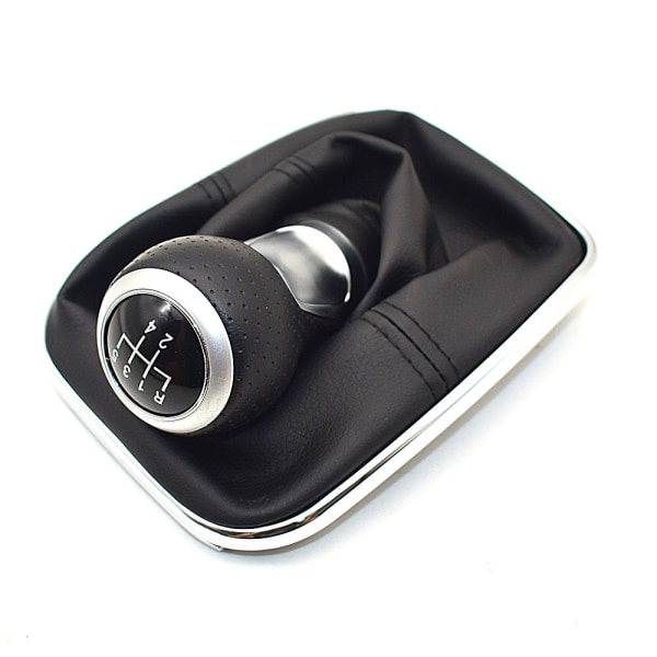 För Volkswagen VW 1999-2004 Golf 4 IV MK4 GTI R32 Bora Jetta MT 12mm 5/6-växlad bil växlingsknopp Spak Växlingsreglage Gaitor Boot-5 Speed--Y 5 Speed--Y
