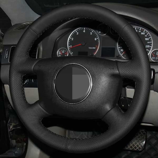Ratrat til bil, sort kunstlæder, til Audi A2 (8Z) A3 (8L) Sprotback A4 (B5 B6) Avant A6 (C5) A8 (D2) S4
