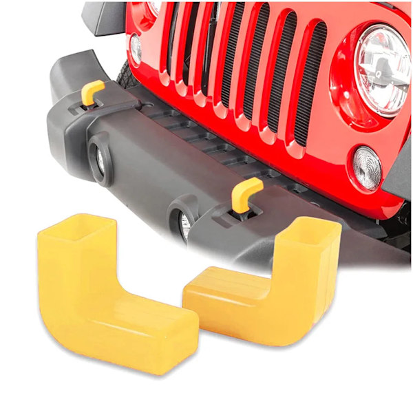 Cover för dragkrok för främre stötfångaren, skydd för Jeep Wrangler JK, JL, Gladiator JT, 2007-2023, svart, röd, blå Red