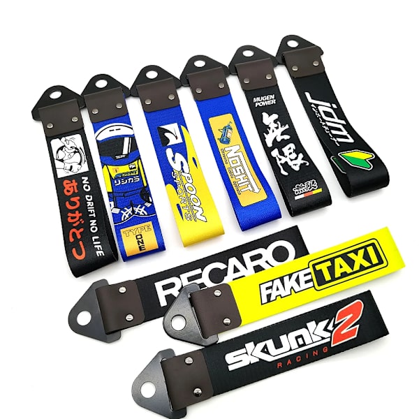 JDM-Sangle of carbogsering, dragstötfångare, Ulde racing, släpkrok, dekorativt klockspel för initial d, falsk taxi H