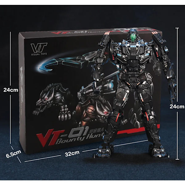 Transformation MasterPiece VT01 VT-01 Lockdown Peru Kill Movie KO VS UT R01 legering med två hundar Anime Actionfigur Robotleksaker With Retail Box