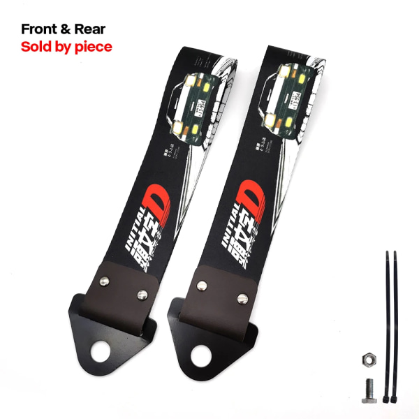 JDM Racing - Universal race dragband, bil dragkrokar, krok för fartjägare, initial HKS Initial D-B