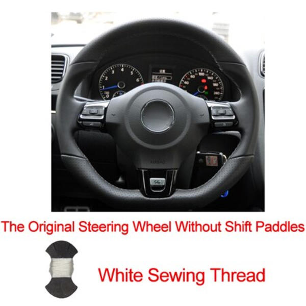 (No Shift paddlewhite) Cover Bilrattkåpa Röd Markering För Volkswagen Golf 6 GTI MK6 VW Polo GTI Scirocco R Passat CC R-Line 2010 No Shift paddlewhite