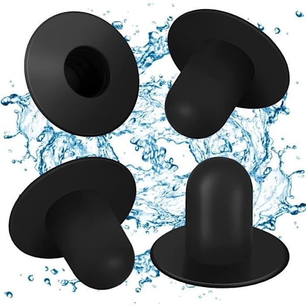 Intex & Bestway Pool Väggpluggar - Set med 4 - Vit - 3,2 cm Diameter