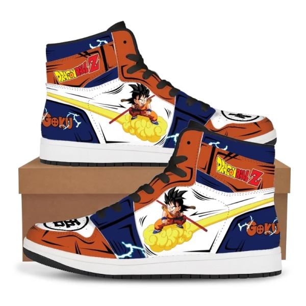 Dragon Ball Anime Shoes Herr Dropshipping Gouku Cartoon Cosplay Sneakers Super Saiyan Man High Top Vulkaniserade löparskor Present 10 45