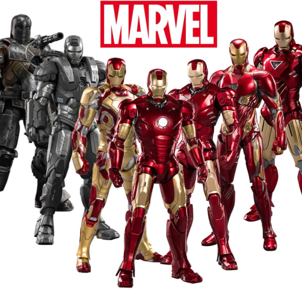 ZD Toys Iron Man Series Joint Movable MK1 MK2 MK3 MK4 MK5 MK6 MK7 MK42 MK43 MK50 Film Action Figur 7 Inches Mark Dolls ZD MK6