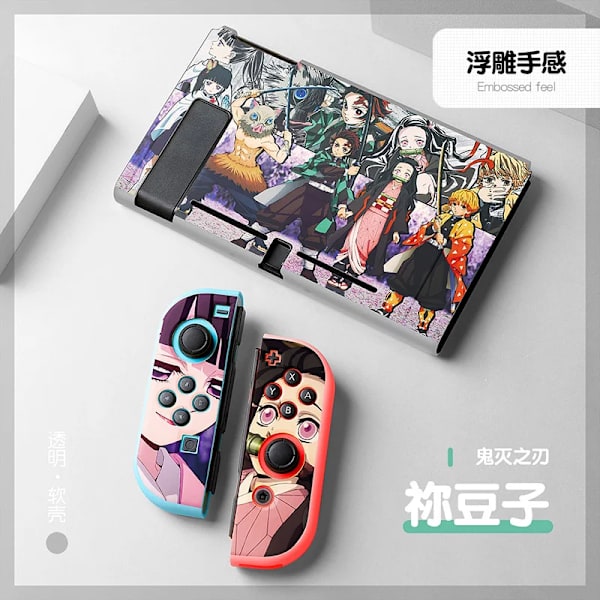 Anime Demon Slayer Case till Nintendo Switch NS Joy Con Controller Kawaii Soft Silikon Cover Tillbehör Barnpresent 19 For Switch NS