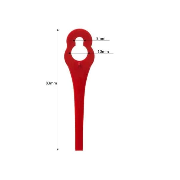 Pakke med 100 erstatningsblader for Florabest LIDL gresstrimmer FRTA 20 A1, FAT 18B2, FAT 18B3