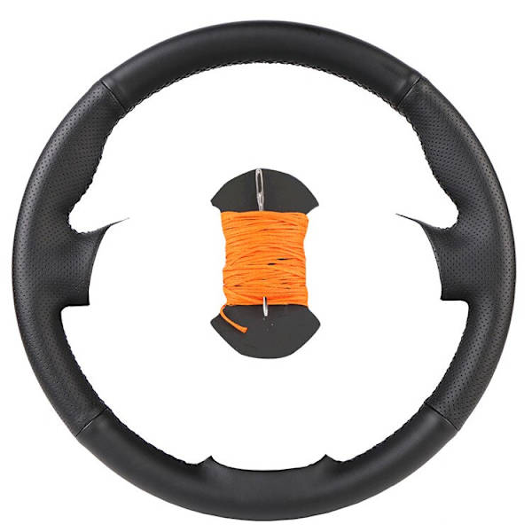 (Orange) DIY-anpassad cover för Volkswagen Golf 4 Mk4 Gammal VW Passat B5 Auto konstläder rattlinda Orange