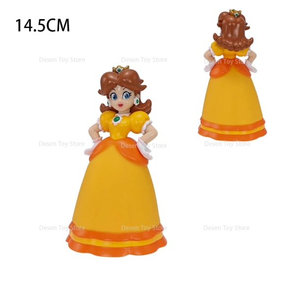 3 stilar Mario Bros Figurer Peach Princess Daisy Rosalina Skönhet Anime Action PVC-leksaker Figurer Game Doll Presenter för barn Daisy no box