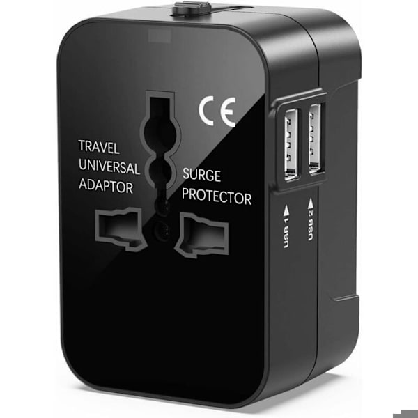 Universal Reseadapter, Universal Resekontaktadapter, Universal Reseadapter med 2 USB, Strömadapter