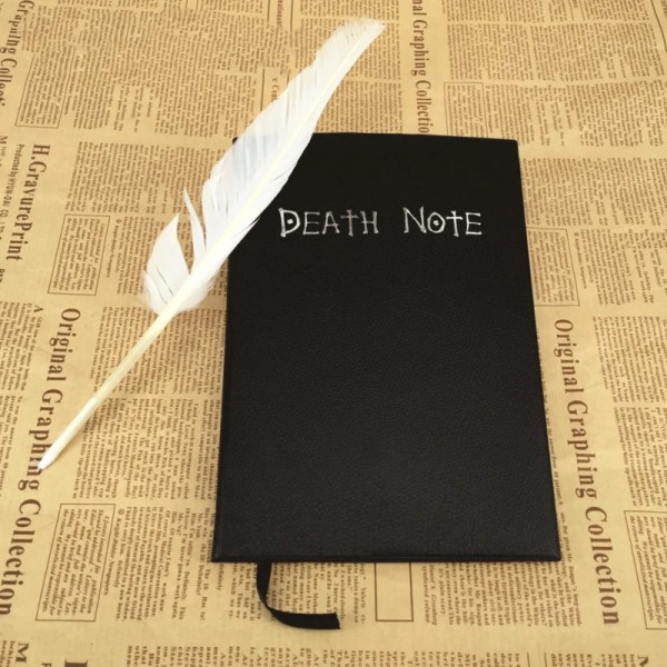 Ny japansk animationssimulering Boutique Feather Death Notebook DEATHNOTE Yagami Moon Ryuk hänge Överraskningsleksaker för barn 2PCS