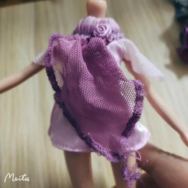 klädrocken Jacka Jeans för 30cm docka mode cool docka gymnasiedocka plum
