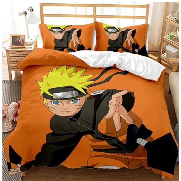 Anime Naruto Sängkläder Set för barn Pojkar Dubbelt cover Täcken Set Akatsuki Itachi Sasuke Kakashi Lakan Baby Överkast P Queen228cmx228cm