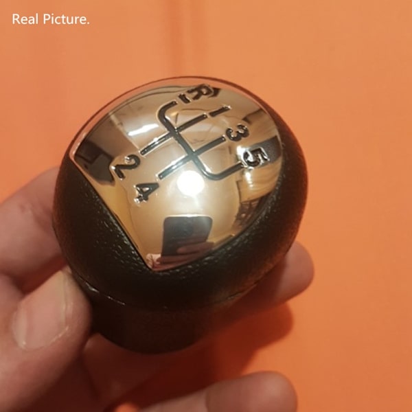 Kromad 5-växlad MT-växelspak för bil för Renault Megane Clio II 2 MK2 172 182 RS Sportväxelspak Stick Pen Head Ball POMO-Röd Red
