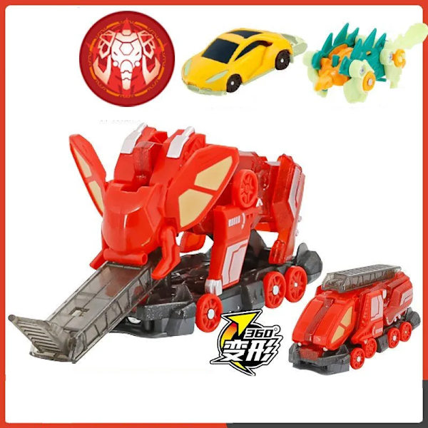 Screechers Wild Deformation Car Transformers Toy Screech Capture Wafer 360 Boys Actionfigurer för barn Barn Presenter 4 No box