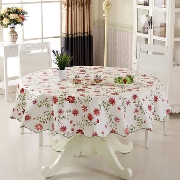 150 cm ensfarget rund restaurantduk, vind