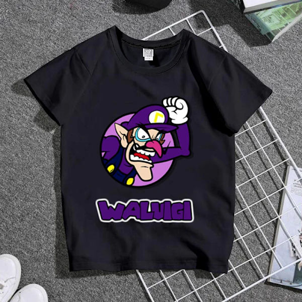 Super Marios Bros Cosplay T-shirts för barn Söt Anime Figur Waluigi Wario Peach Padda Luigi Män Kvinnor Kortärmade T-shirts 6 Adult-XL