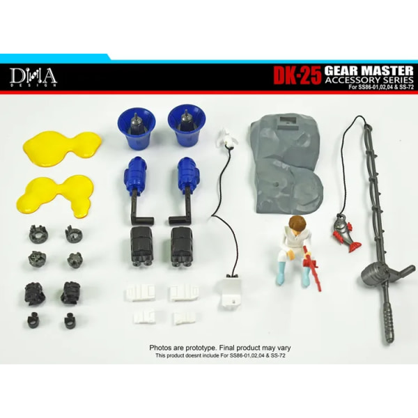 I lager DNA Design DK-25 Upgrade Kit För SS86 Rod Jazz Kup SS72 Starscream Can Split Sales SS72 Parts Only