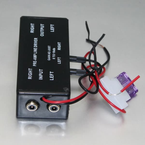 Sort Rca Input/Output Justerbar Pac Turbo 1 Line Driver Signalforstærker Booster Adapter til Bil
