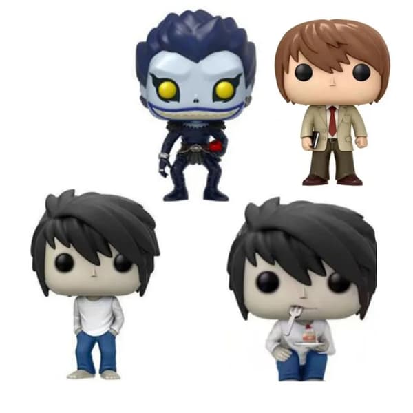 Anime Death Note Ryuk L Light 10cm Toimintahahmolelut