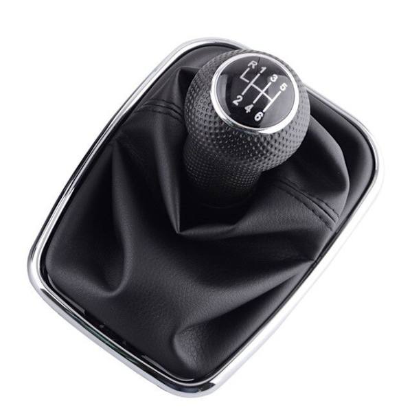 12mm 5/6-växlad bilväxelspaksväxelreglage Gaitor Boot för Volkswagen VW 1999-2004 Golf 4 IV MK4 GTI R32 Bora Jetta MT-Silver 6-växlad Silver 6-Speed