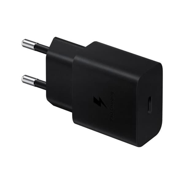 15W USB C Strømforsyning + USB C Kabel - SAMSUNG - Sort Black