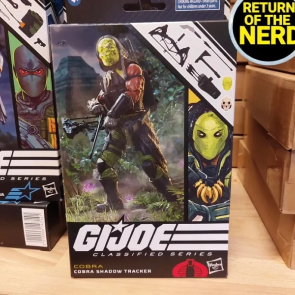 Original 6-tums Anime G.I. Joe Classified Series Cobra Shadow Tracker Action Figurmodell Leksak Rörlig figurinsamlingspresent no box
