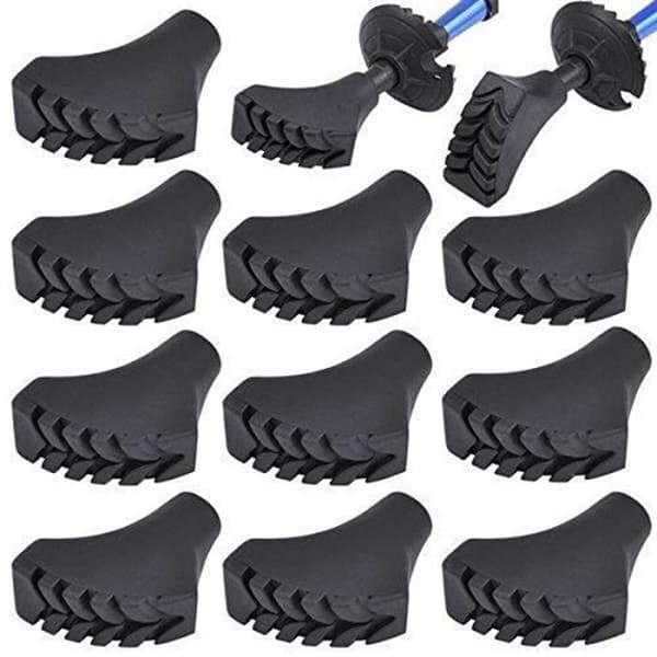10 stk./5 par Gummi Nordic Walking Stavspidser til Asfalt Trekkingstave Buffer