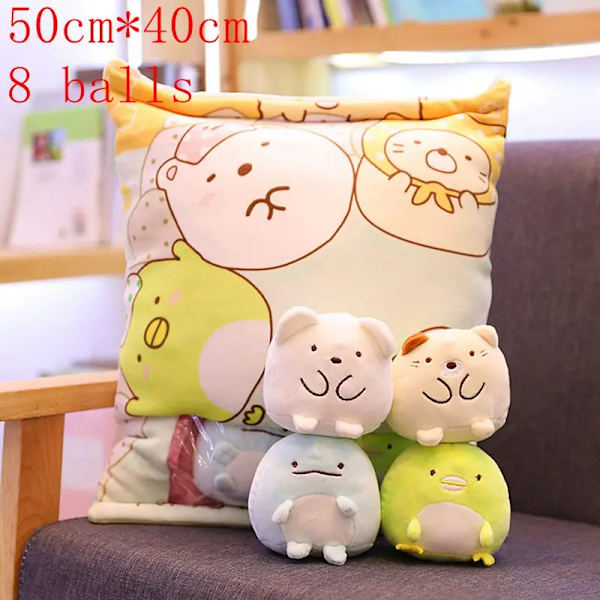 En plyschpåse Pudding Leksaker Cookie Balls Japansk animation Sumikko Gurashi Sakura Bunny Frukter Avokado Banan Godispåse Present style-11