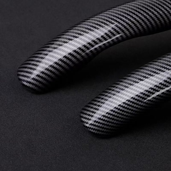 (Kolfiber) Universal Antisladd rattförstärkare cover Modifierad tillbehör dekoration för Tesla Model 3 YSX Carbon fiber