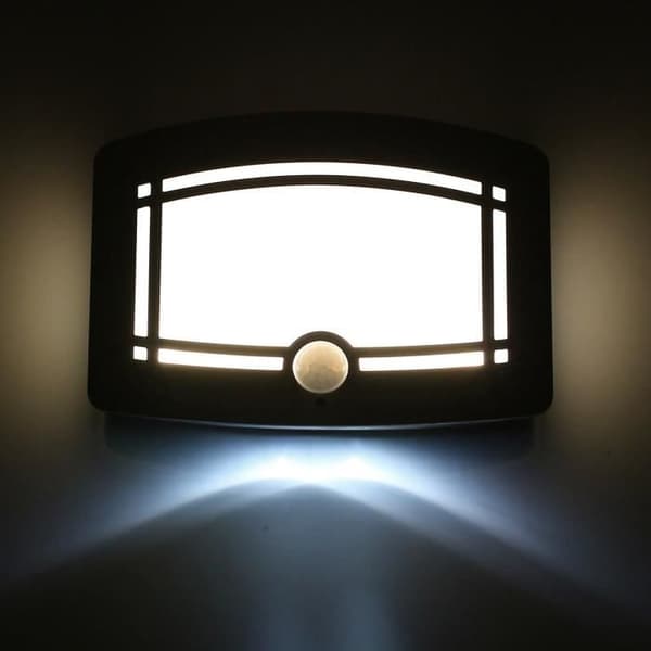 Trådlös LED-vägglampa med rörelsesensor - ONEVER - Vit - Inomhus - LED