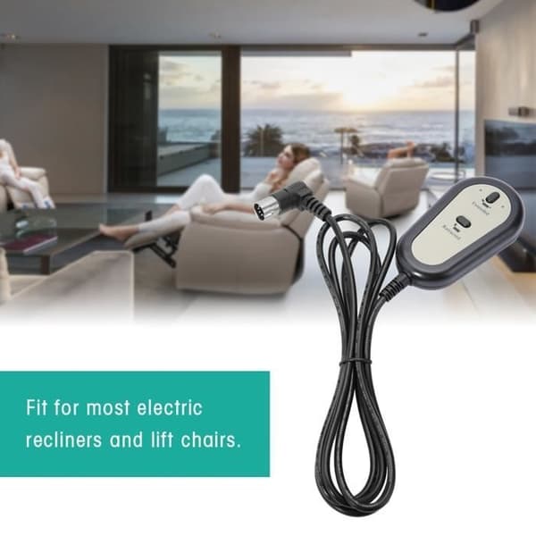 OMABETA Stolebryterkontroller Elektrisk lenestol Sofa 2-knapps fjernkontroll DIY kran