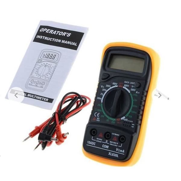 Professionell Digital Automatisk Multimeter för AC - DC Ström, AC-DC Spänning, Resistans, Kapacitans, WTC