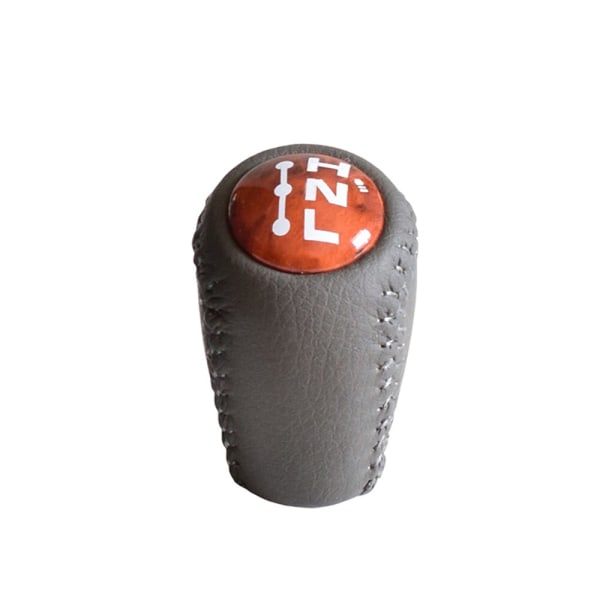 Äkta läder för Toyota Prado LC120 Land Cruiser Prado 2003-2009 Bil 5-växlad MT Växelspaksknopp Transmission+Transfer Gear Shift-Walnut-2 Walnut-2