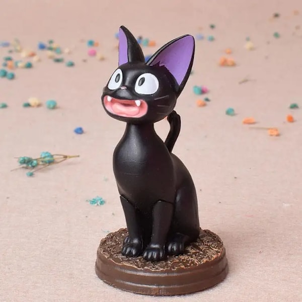 Jiji Kiki's Delivery Service Kiki Black Cat Anime Animation Studio Hayao Miyazaki Figurleksaker Collection Present Random one