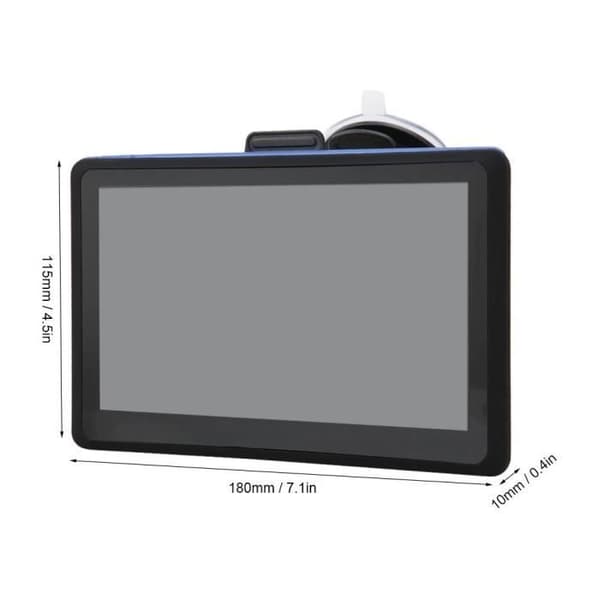 7 tommer Bil GPS 8G ROM Bluetooth Navigation Gratis Kort 30 Sprog - CeriseFRANCE