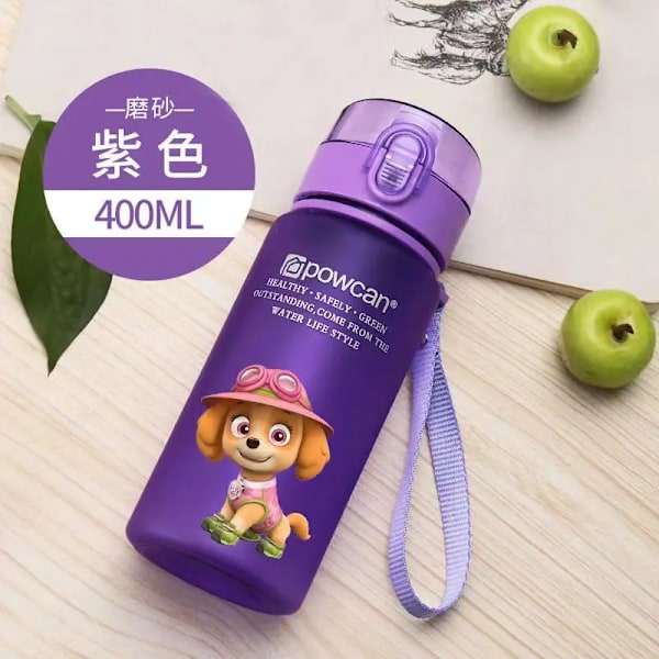 400ml Anime Figur Tecknad Paw Barn Sportpatruller Vattenflaska Chase Utomhus Plast Bärbar Vattenkopp Pojkar Flickor Present G 400ml
