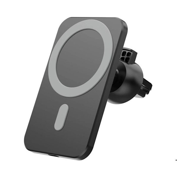 15W Hurtig Trådløs Magnetisk Bilopladerholder til iPhone 12 Mini Pro Max - Sort