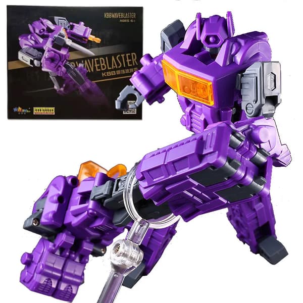 Monteringsmodell D.I.Y. KBB Transformasjon G1 TF Shockwave Shockblast Håndlaget Actionfigur Robot Gutter Leker Barnegaver