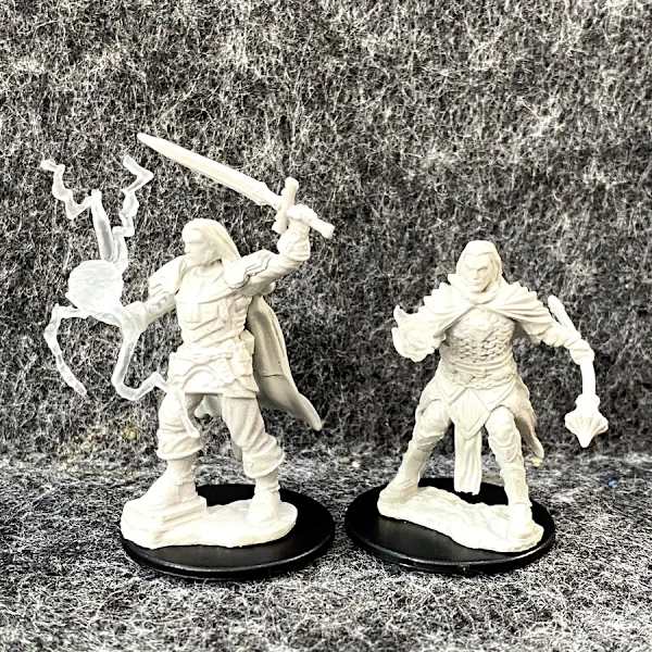 Lot Pathfinder Battles Deep Cuts Nolzur's Fighter Orc Druid Pirates Goblin Wolf Rogue Monk Brädspel Miniatyrer Miniatyrer Leksaker Male Cleric