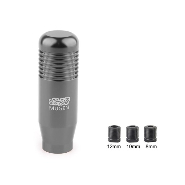 8 färger Universal bil aluminium manuell växelspaksknopp Manuell växellåda växelspaksspaksspak växlingsknopp 8,5 cm presentförpackning Pack-Grå Gray