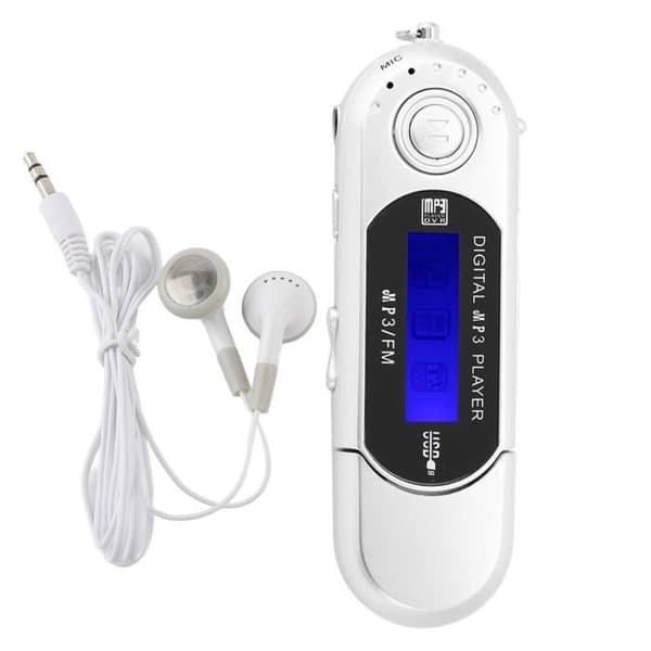 (Harmaa) QIILU USB MP3-soitin - 32GB - FM-radio - LCD-näyttö - Harmaa Gray