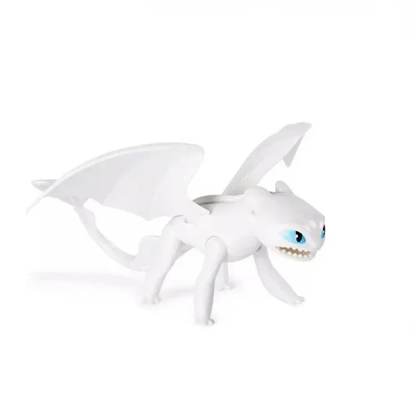 Disney How To Train Your Dragon 3 Tandlös Light Fury Night Fury PVC kan röra sig samlarobjekt actionfigurleksaker för barn Presenter White Night Fury