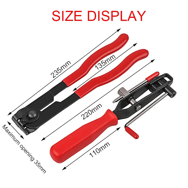 Bil ATV Auto Joint Banding Boot Axle Clamp Tool Halv Shaft Boot Band Buckle Clamps Reparationsverktyg Axel Clamp A AND B