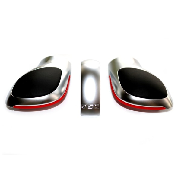 DSG Växelspak Krom Med Läder Växellåda Cover För VW Golf 6 7 R Passat B7 B8 CC R20 För Jetta MK6 GLI TIGUAN-Matt Röd Set Matte Red Set