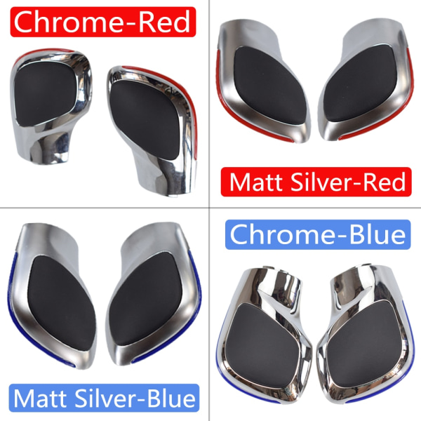 Röd/Blå Bil Växelspak Spak Krom Matt För VW Golf 6 7 R GTI Passat B7 B8 CC R20 Jetta MK6 GLI DSG Cover Emblem-Option 7 Option 7